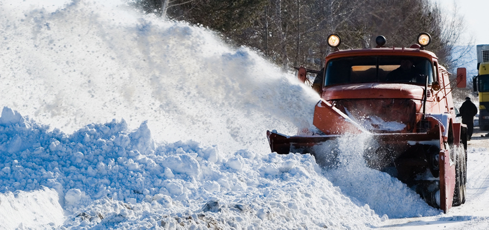 Snow plowing in Londonderry, NH 03053