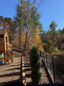 Retaining Wall and Landscaping Project in Londonderry, NH